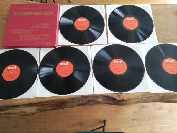 Ludwig van Beethoven 9 Sinfonien 1972 Top Classic Historia H692 & LP Box   Deutsche Pressung  VG+/VG+
